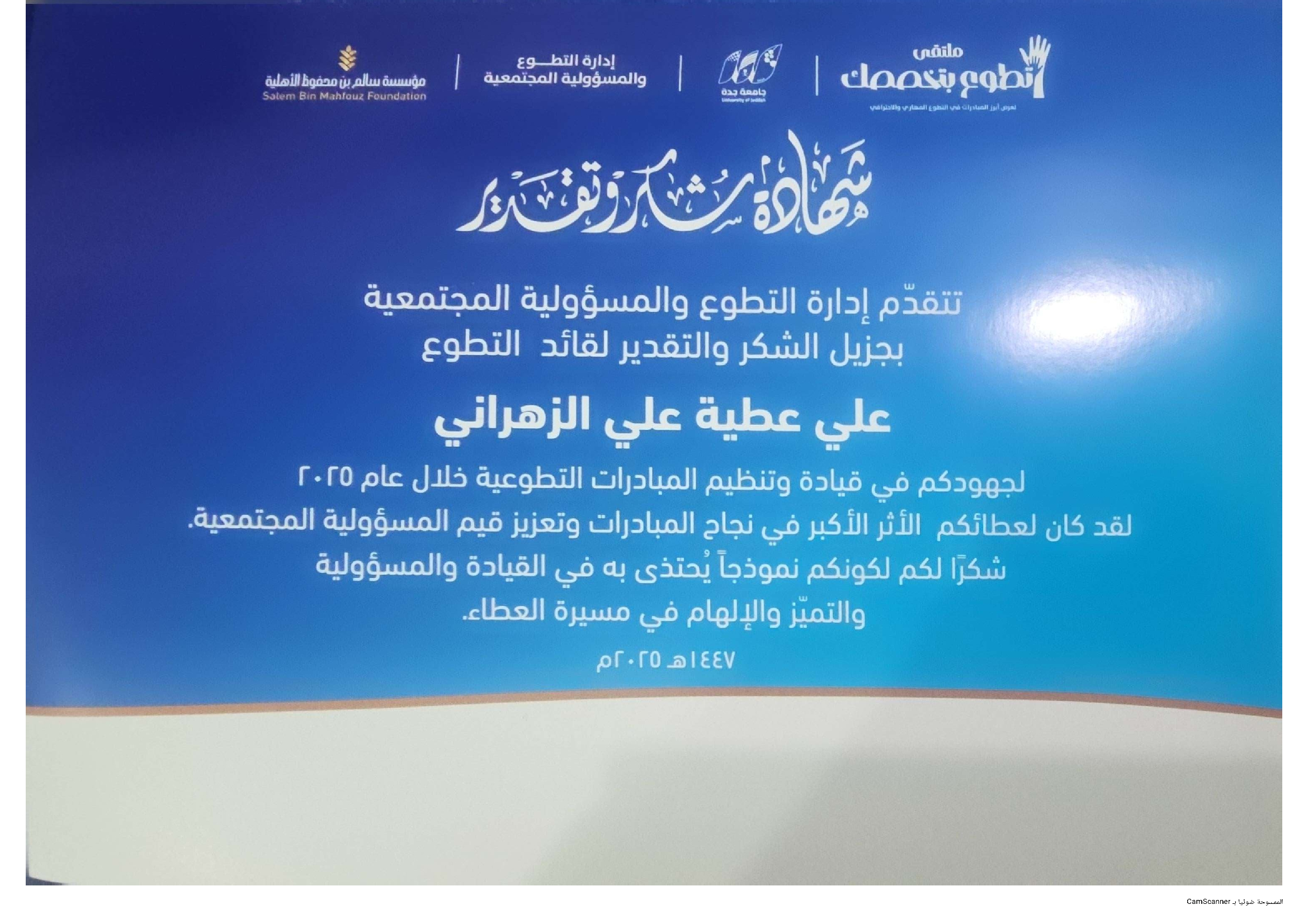 Volunteer Leader Award